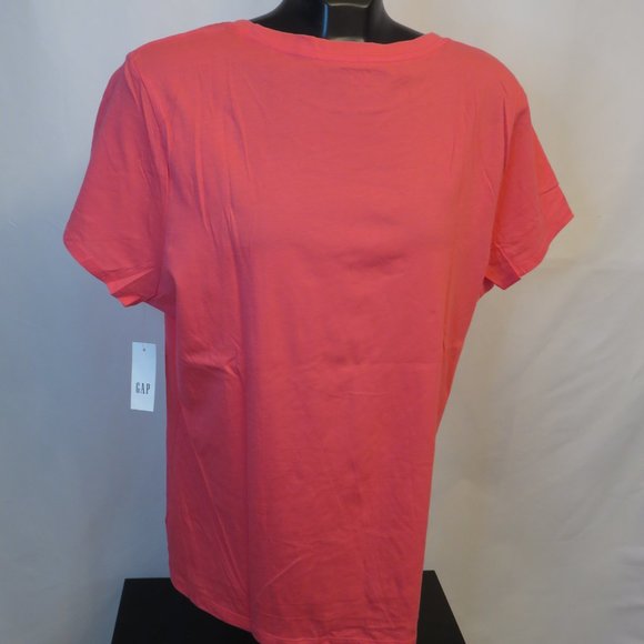 GAP: Coral GAP Logo T-Shirt - Picture 3 of 3